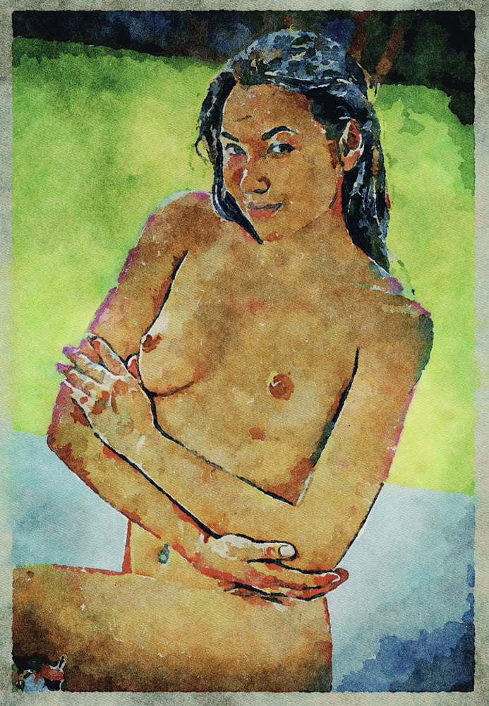 Erotic Digital Watercolor Art 4th July 2020 #91332542