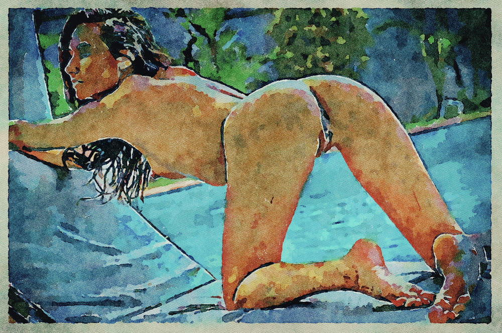Erotic digital watercolor art 4 juillet 2020
 #91332554