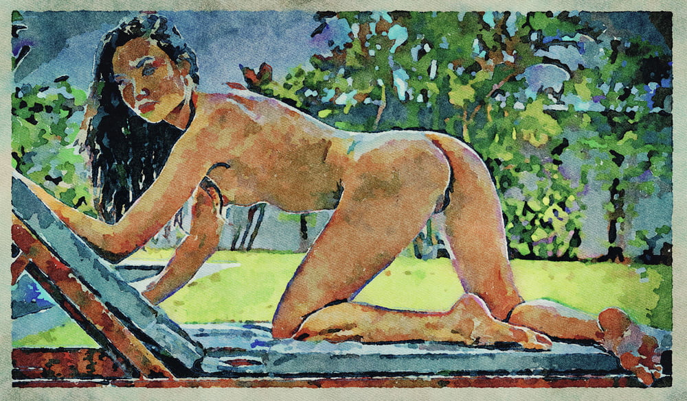 Erotico digitale acquerello arte 4 luglio 2020
 #91332557