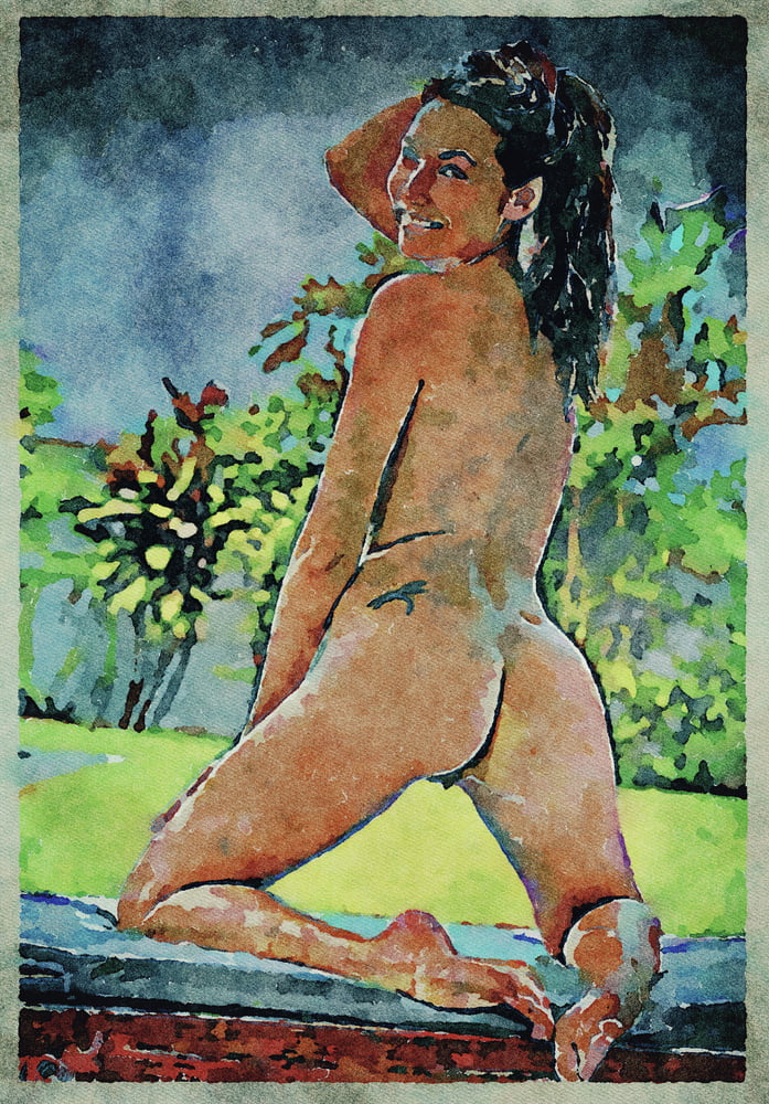 Erotic digital watercolor art 4 juillet 2020
 #91332560