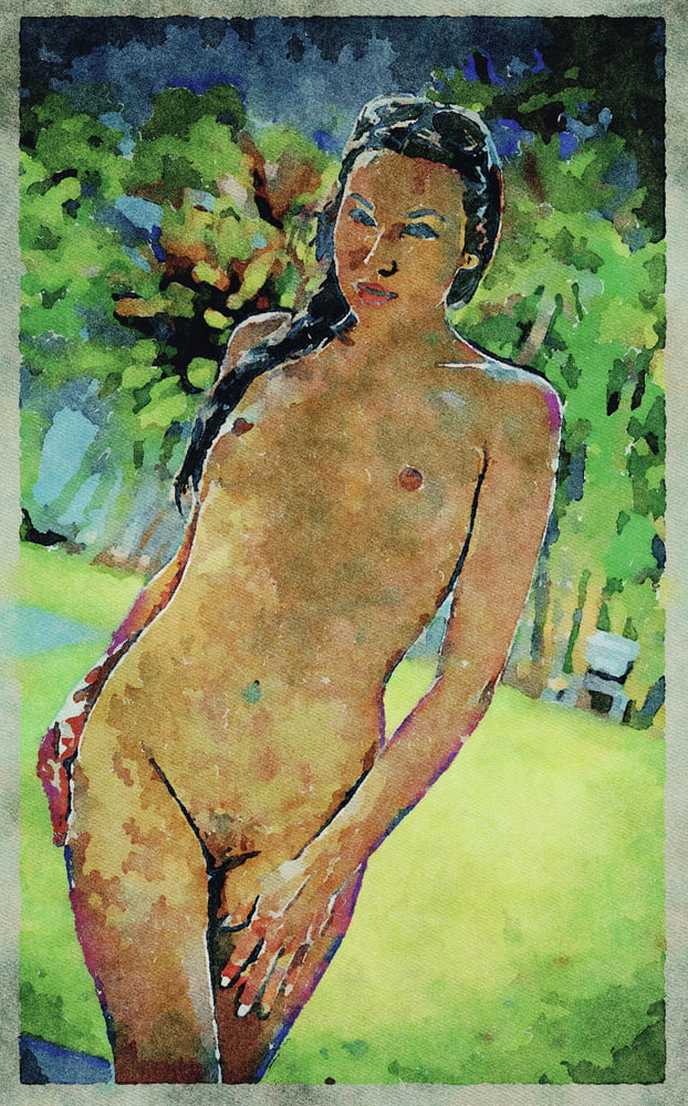 Erotic Digital Watercolor Art 4th July 2020 #91332566