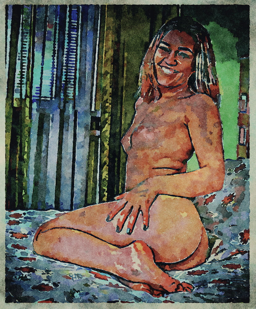 Erotic Digital Watercolor Art 4th July 2020 #91332585