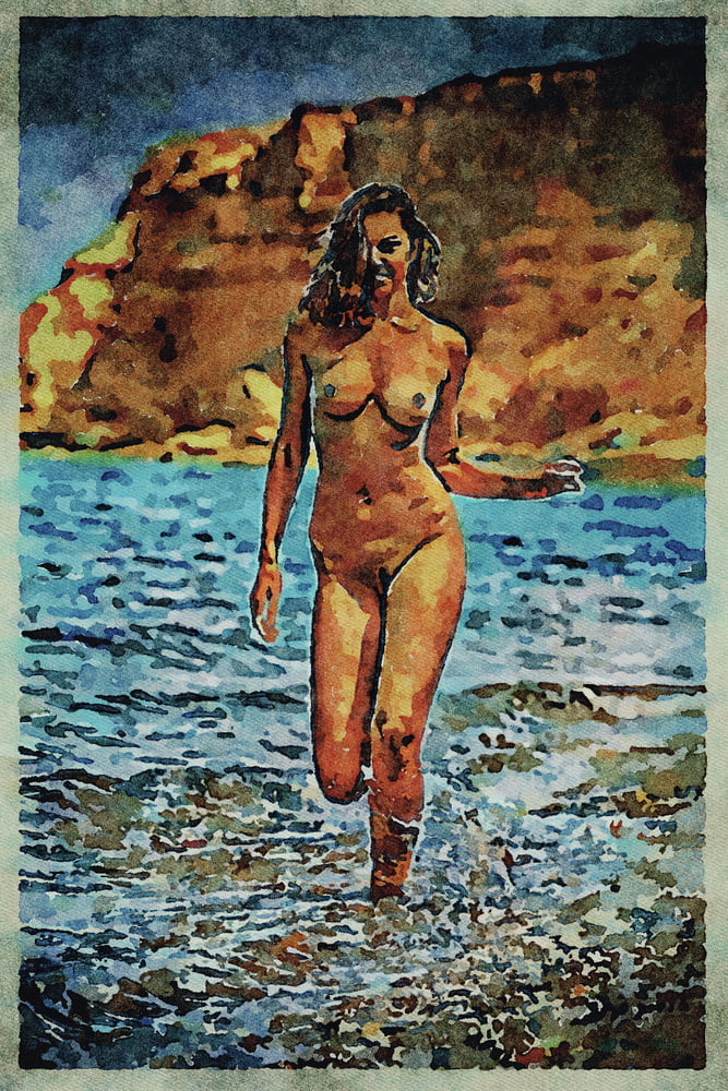 Erotic Digital Watercolor Art 4th July 2020 #91332625
