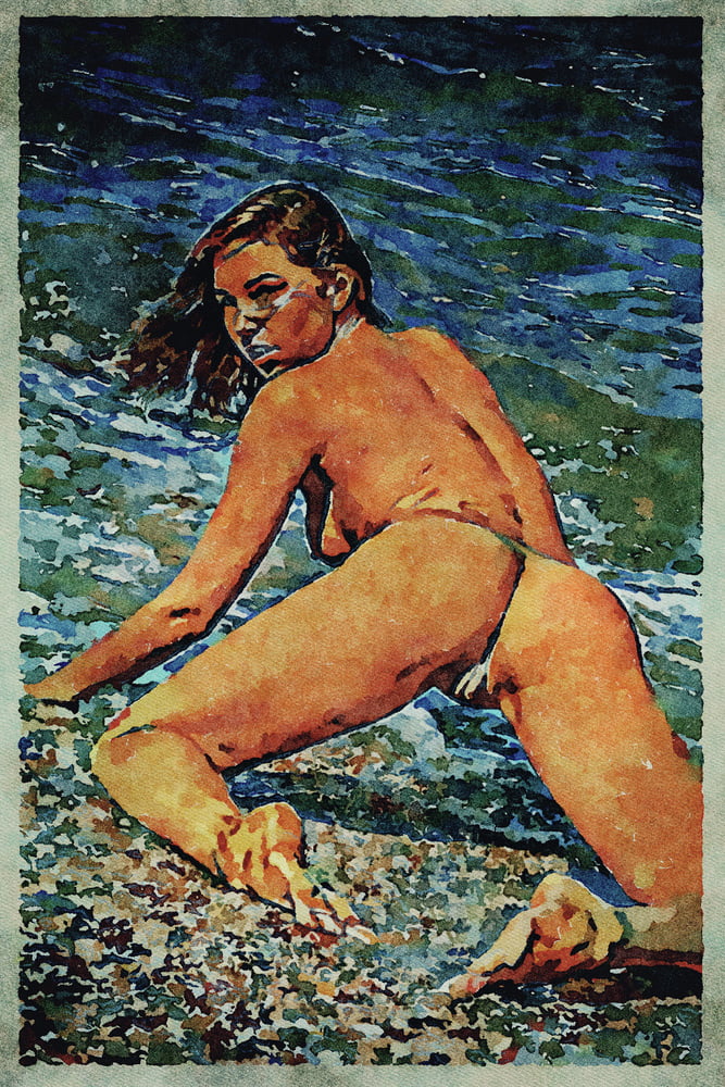 Erotic Digital Watercolor Art 4th July 2020 #91332701
