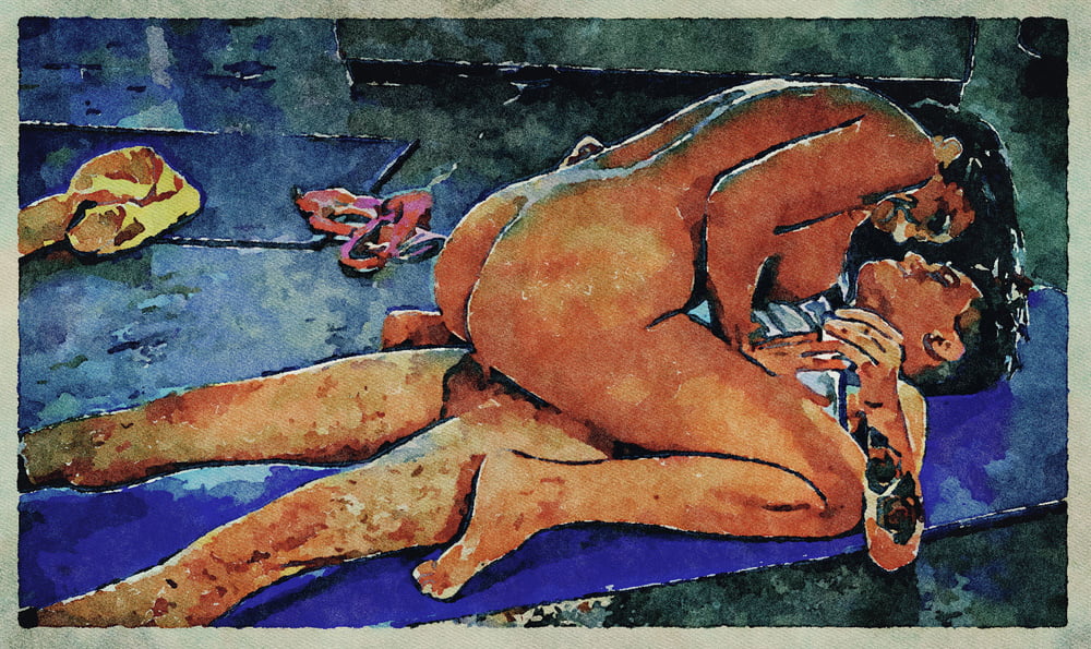 Erotic Digital Watercolor Art 4th July 2020 #91332757