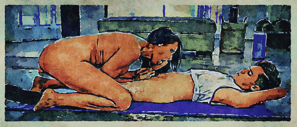Erotic digital watercolor art 4 juillet 2020
 #91332763