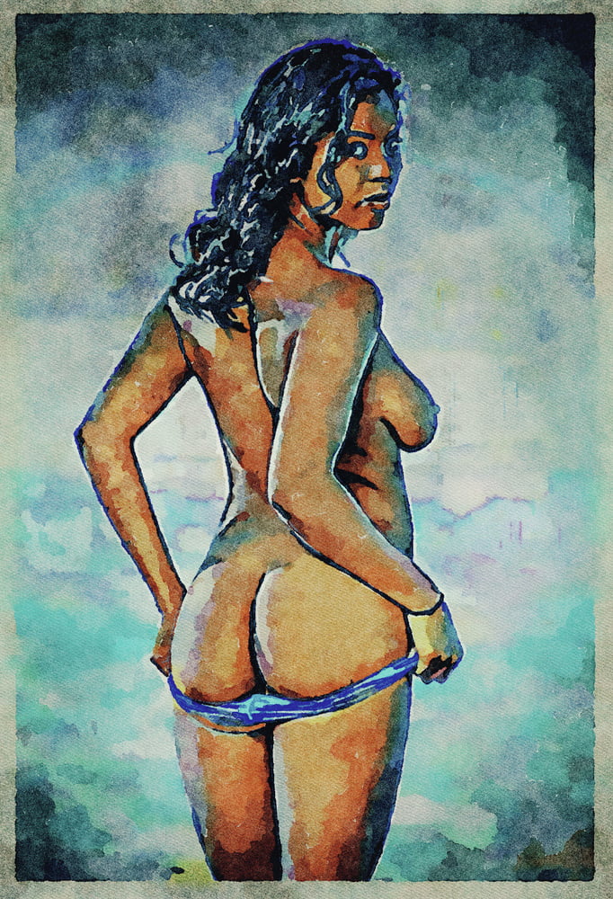 Erotic digital watercolor art 4 juillet 2020
 #91332840