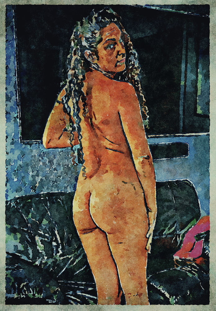 Erotic Digital Watercolor Art 4th July 2020 #91332846