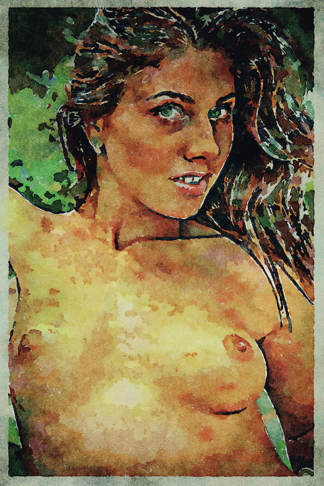 Erotic digital watercolor art 4 juillet 2020
 #91332871