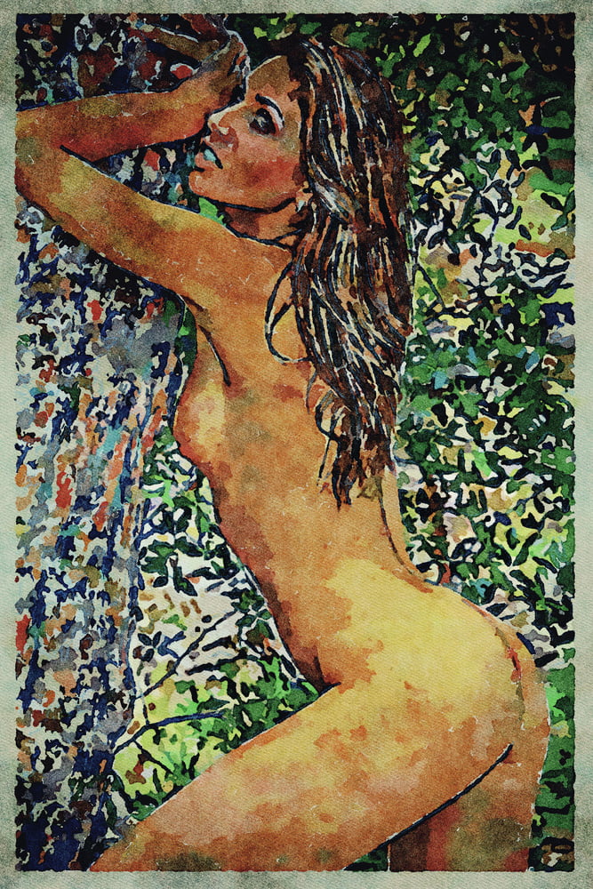 Erotic Digital Watercolor Art 4th July 2020 #91332875