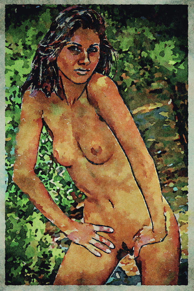 Erotic Digital Watercolor Art 4th July 2020 #91332881