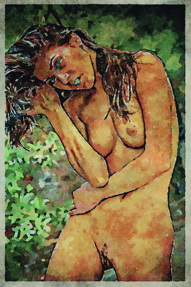 Erotic Digital Watercolor Art 4th July 2020 #91332882