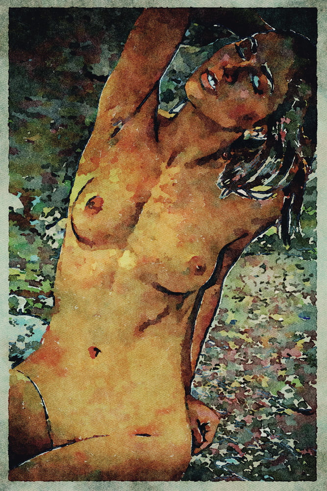 Erotic Digital Watercolor Art 4th July 2020 #91332884