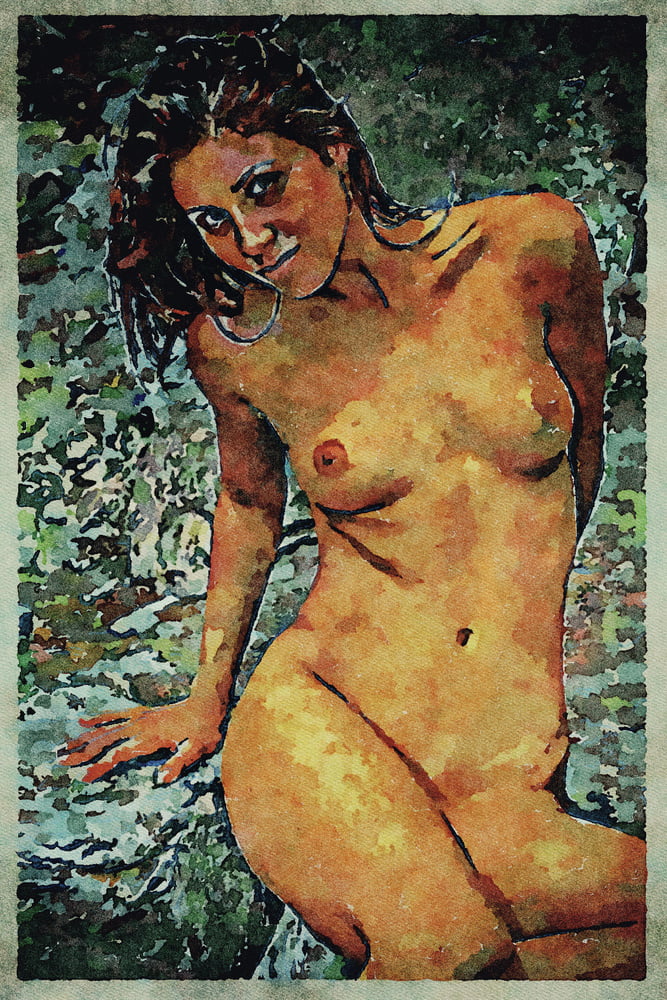 Erotic Digital Watercolor Art 4th July 2020 #91332888