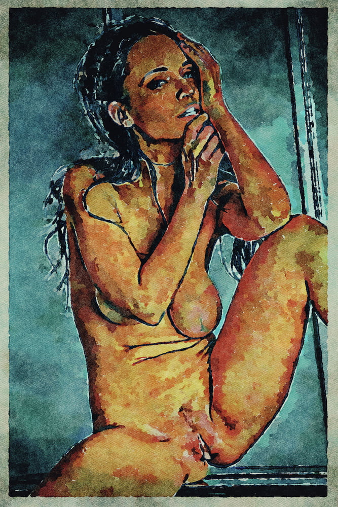 Erotic Digital Watercolor Art 4th July 2020 #91332912