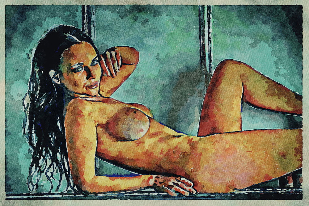 Erotic Digital Watercolor Art 4th July 2020 #91332921