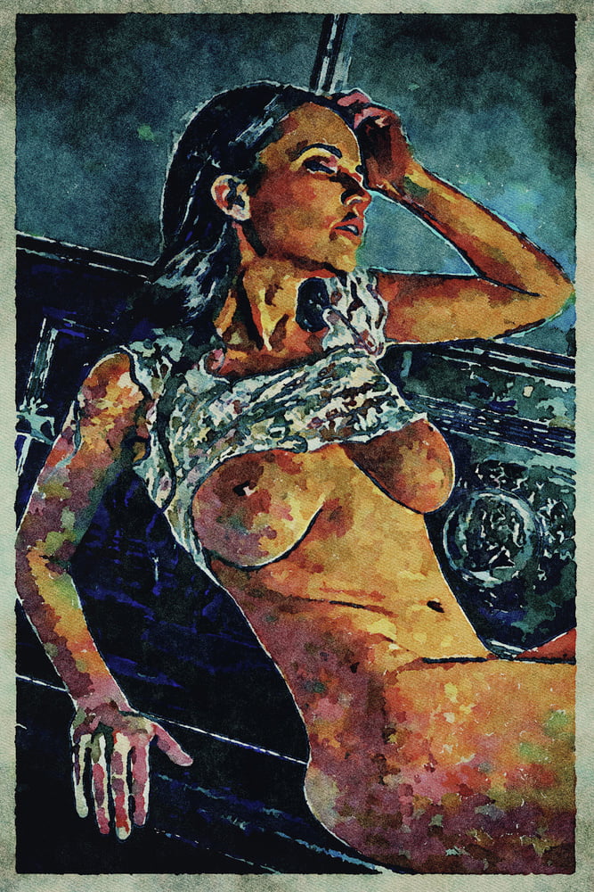 Erotic Digital Watercolor Art 4th July 2020 #91332929