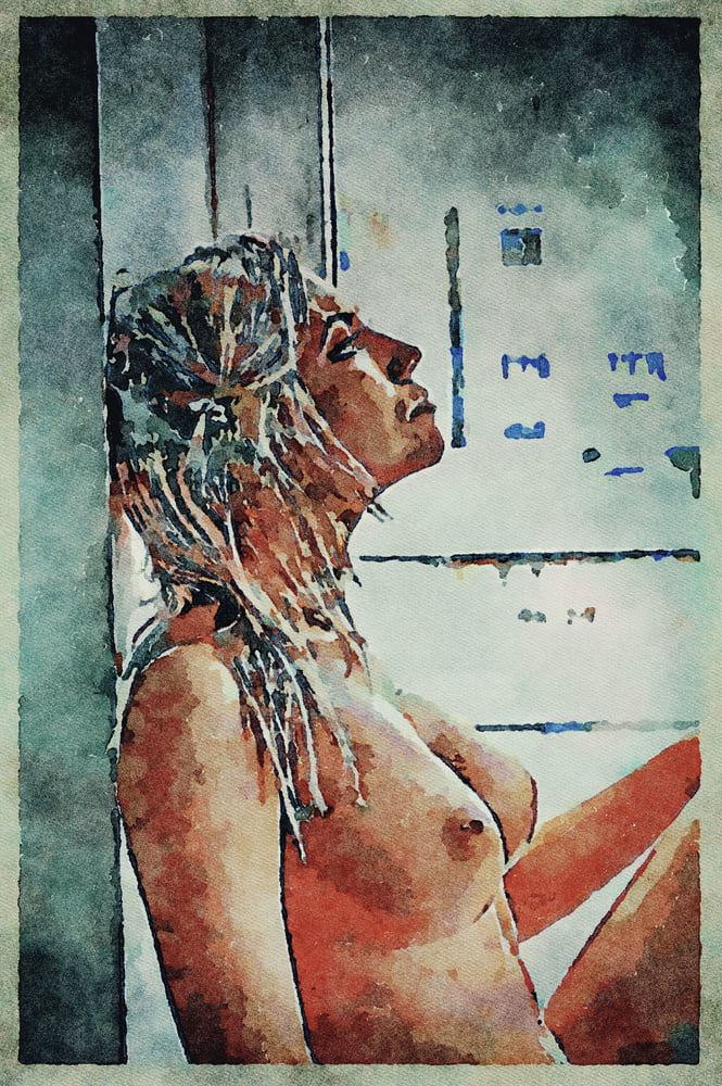 Erotic Digital Watercolor Art 4th July 2020 #91332947