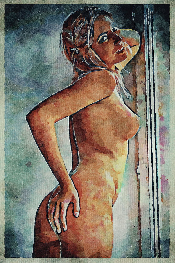 Erotic Digital Watercolor Art 4th July 2020 #91332974