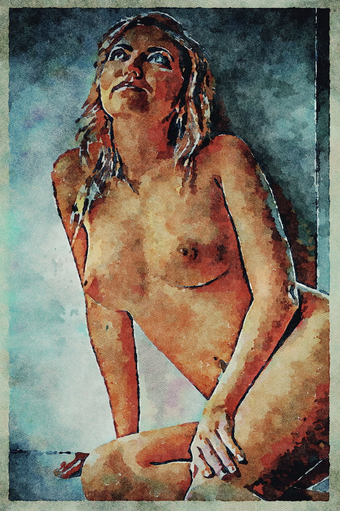 Erotic Digital Watercolor Art 4th July 2020 #91332979