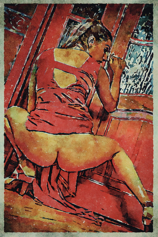 Erotic Digital Watercolor Art 4th July 2020 #91332993