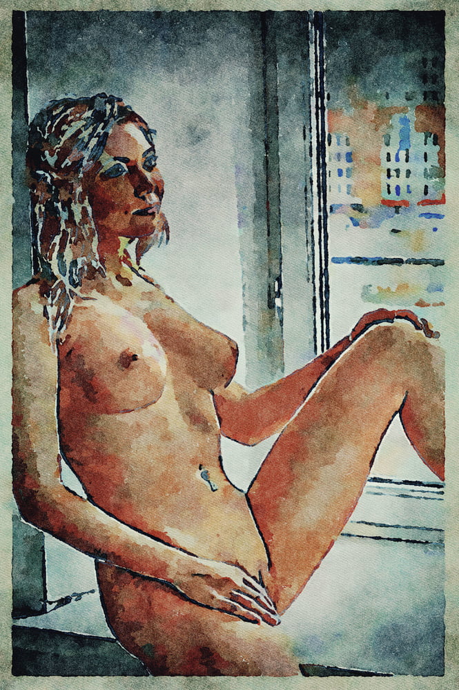 Erotic Digital Watercolor Art 4th July 2020 #91332997