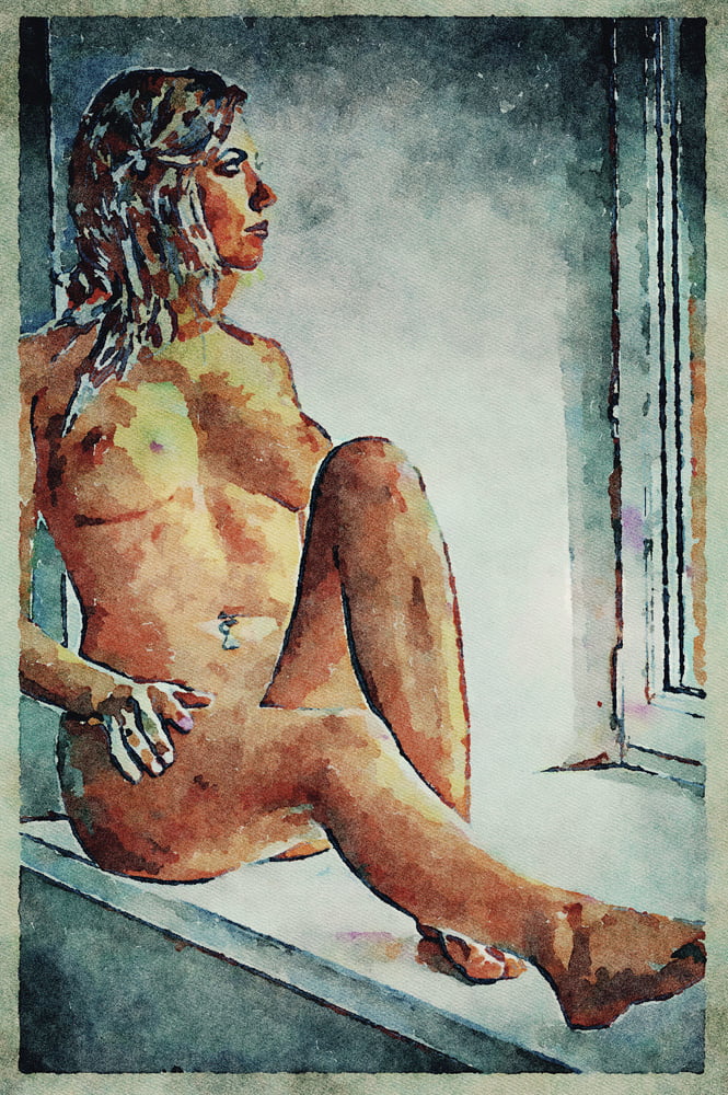 Erotic Digital Watercolor Art 4th July 2020 #91333001