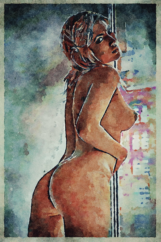 Erotic Digital Watercolor Art 4th July 2020 #91333005