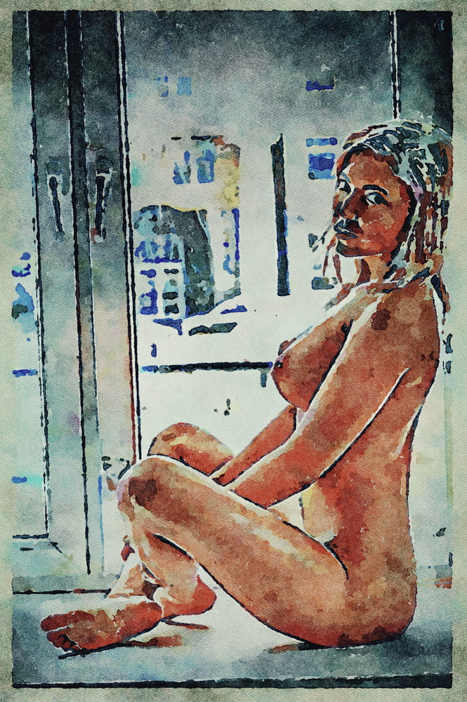 Erotic Digital Watercolor Art 4th July 2020 #91333012