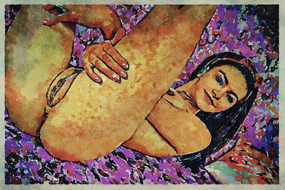 Erotic Digital Watercolor Art 4th July 2020 #91333028