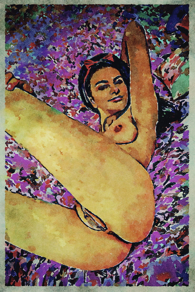 Erotic Digital Watercolor Art 4th July 2020 #91333030