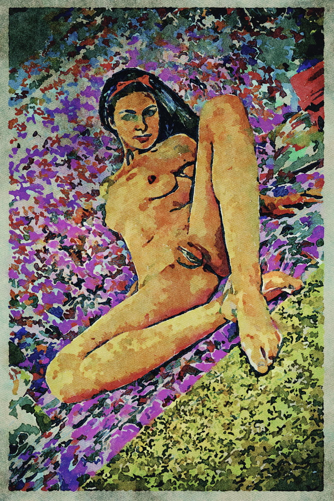 Erotic Digital Watercolor Art 4th July 2020 #91333034