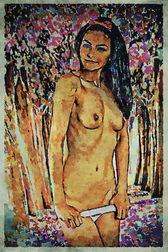 Erotic Digital Watercolor Art 4th July 2020 #91333047