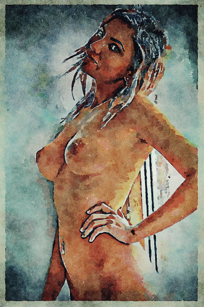 Erotic Digital Watercolor Art 4th July 2020 #91333055