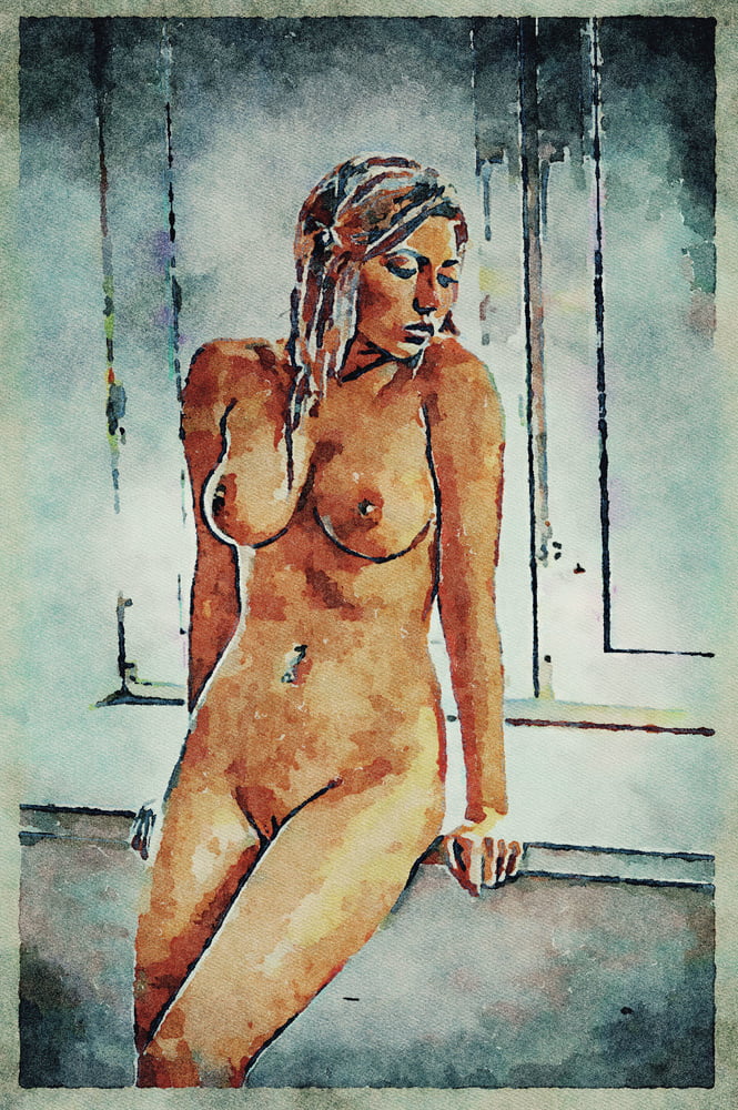 Erotic Digital Watercolor Art 4th July 2020 #91333057