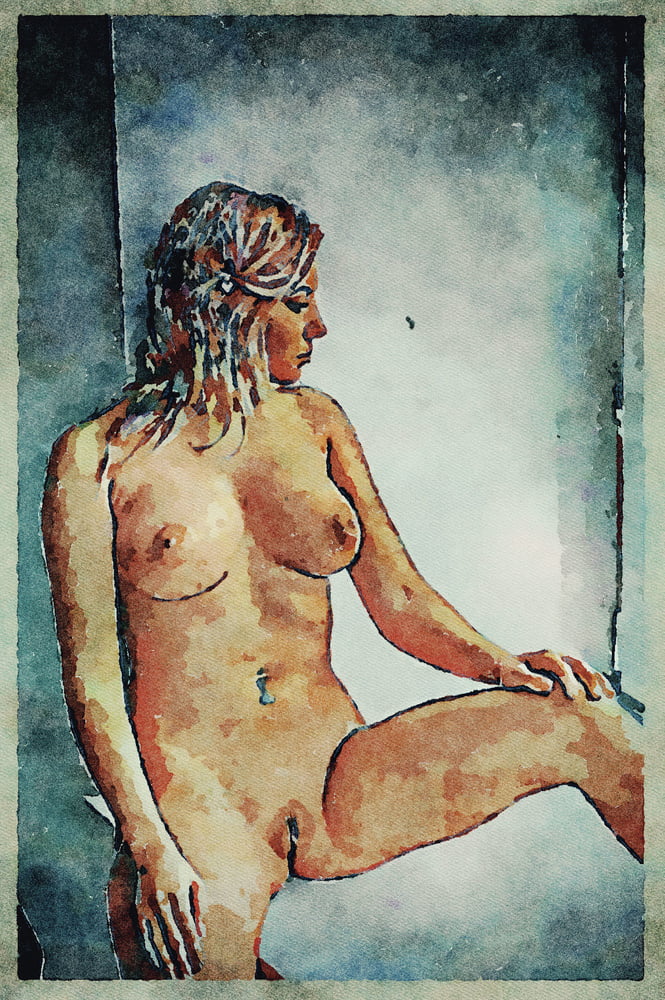 Erotic Digital Watercolor Art 4th July 2020 #91333061