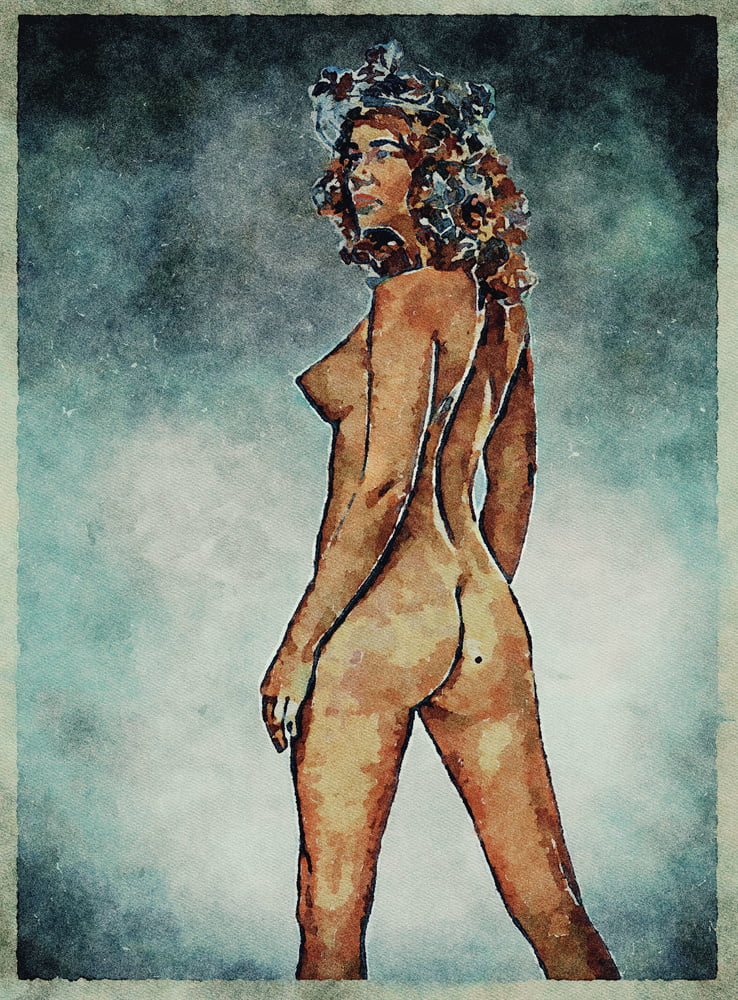 Erotic Digital Watercolor Art 4th July 2020 #91333071