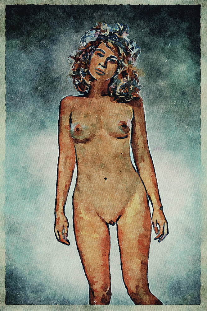 Erotic Digital Watercolor Art 4th July 2020 #91333084