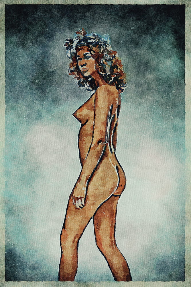Erotic Digital Watercolor Art 4th July 2020 #91333092