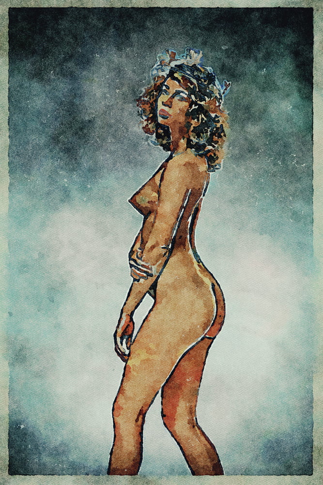 Erotic Digital Watercolor Art 4th July 2020 #91333094
