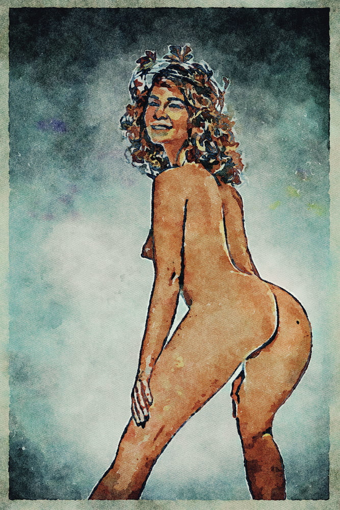 Erotic digital watercolor art 4 juillet 2020
 #91333098