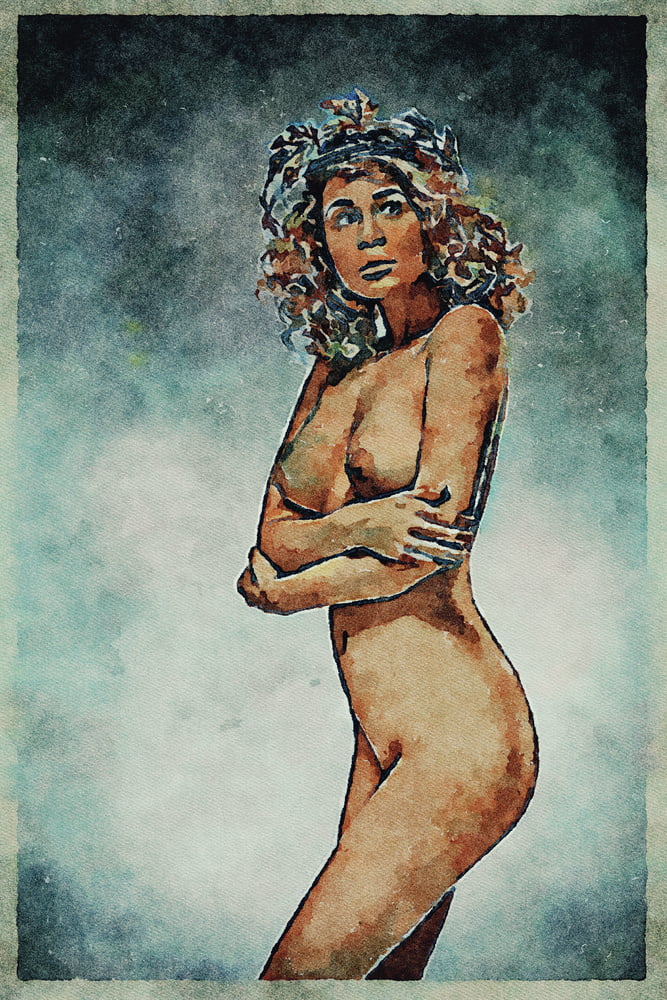 Erotic Digital Watercolor Art 4th July 2020 #91333104