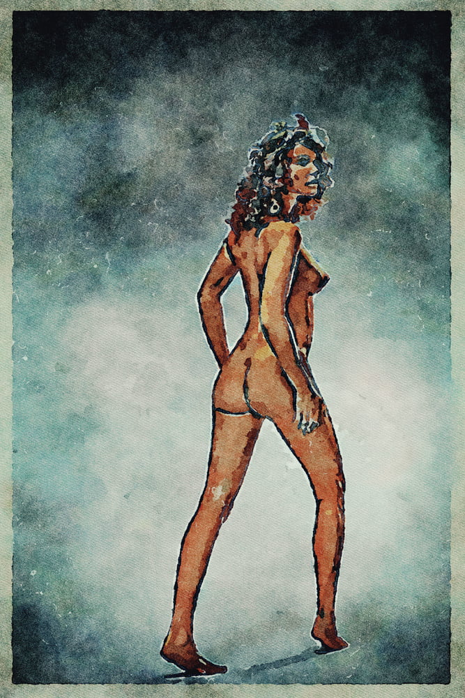 Erotic Digital Watercolor Art 4th July 2020 #91333112