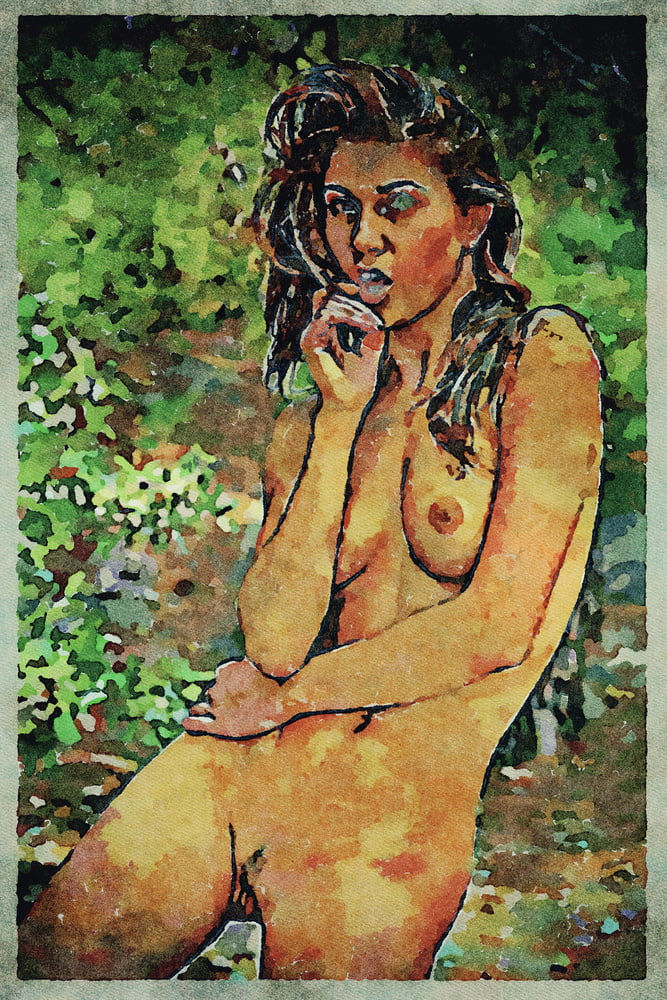 Erotic Digital Watercolor Art 4th July 2020 #91333122