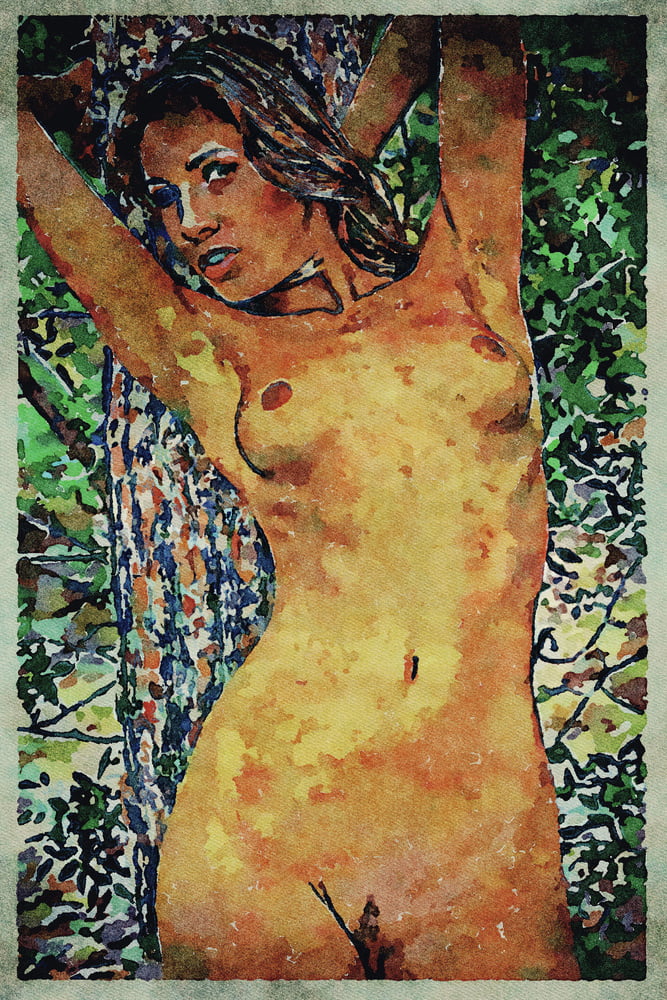 Erotic Digital Watercolor Art 4th July 2020 #91333125