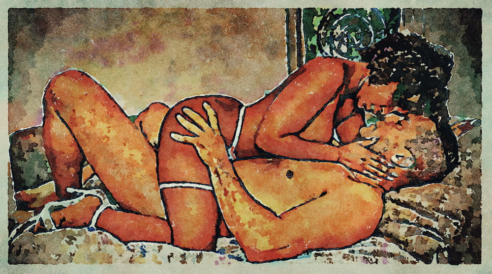 Erotic Digital Watercolor Art 4th July 2020 #91333127
