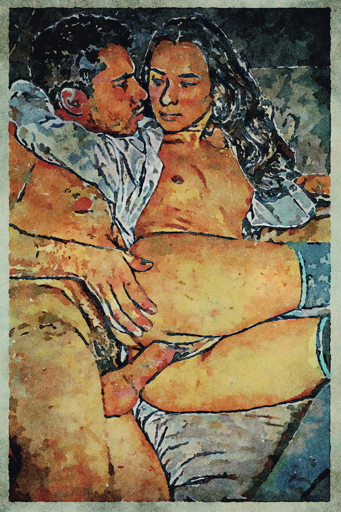 Erotic Digital Watercolor Art 4th July 2020 #91333137