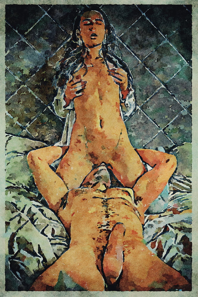 Erotic Digital Watercolor Art 4th July 2020 #91333153