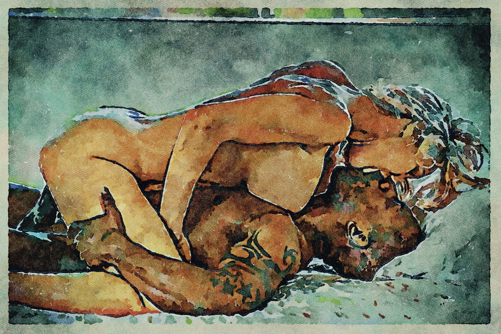 Erotic Digital Watercolor Art 4th July 2020 #91333228