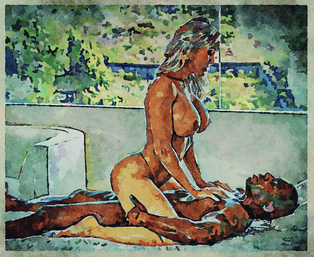 Erotic digital watercolor art 4 juillet 2020
 #91333230